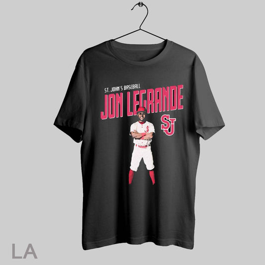 Top Jon Legrande St Johns Red Storm Baseball Ncaa Division I Cartoon T Shirt Sweatshirt Hoodie Shirt