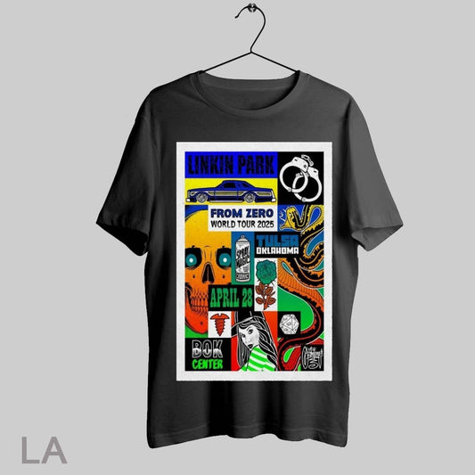 Top Linkin Park On April 28 2025 In Tulsa Ok Tour Poster T Shirt Sweatshirt Hoodie Shirt