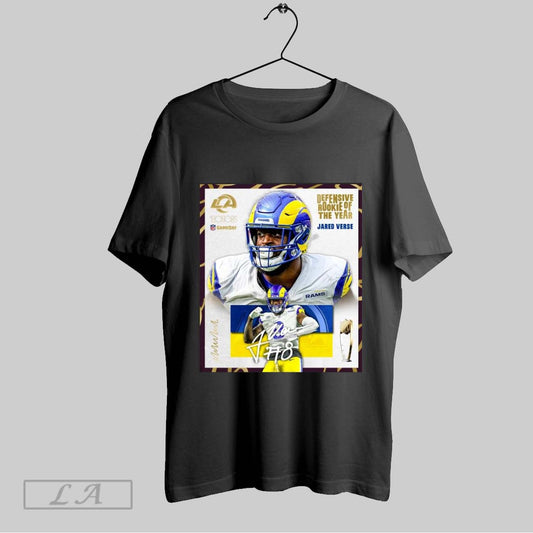 Top Poster Jared Verse Los Angeles Rams 2024 Nfl Honors Gameday Defensive Rookie Of The Year Signature Unisex Sweatshirt T Shirt