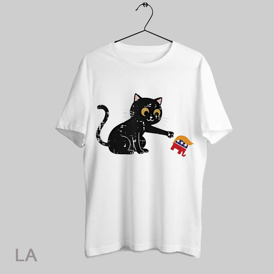 Top Resist Cat Tipping Elephant Protest Trump T Shirt Sweatshirt Hoodie Shirt