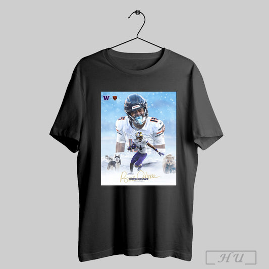 Trending Washington Huskies X Chicago Bears Rome Odunze Round 1 Pick 9 Signature Poster T Shirt Sweatshirt