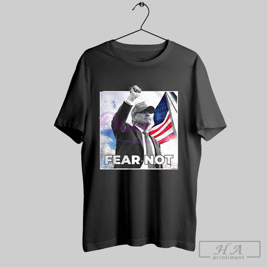 Trump 45 47 Maga Fear Not Usa Flag Shirt