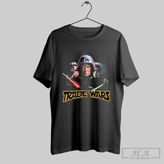 Trump And Xi Jinping Justin Trudeau Trade Wars Star Wars American China T Shirts