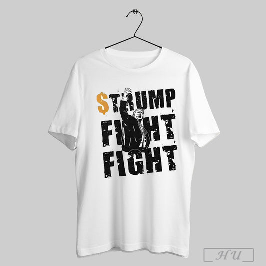 Trump Fight Fight Coin Meme 2025 T Shirt Sweatshirt Hoodies Poster