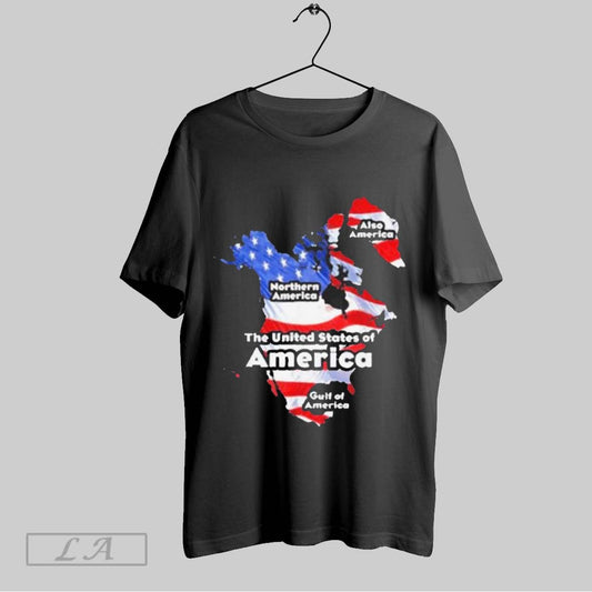 Trump The United States Of American Flag Canada Greenland Gulf Map T Shirts