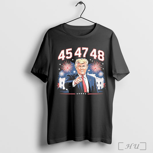 Trump White House 45 47 48 Us President T Shirt Sweatshirt