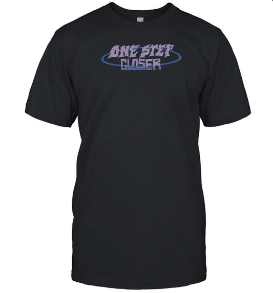 evil greed one step closer oval black t-shirts
