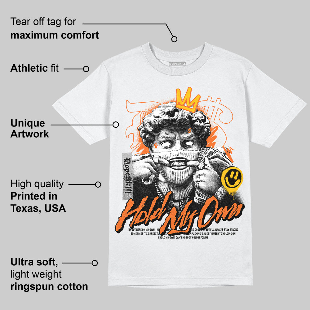Orange Black White DopeSkill T-Shirt In My Way Graphic