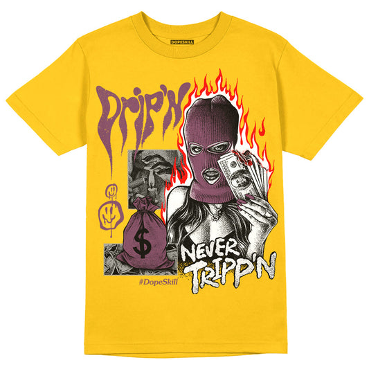 Brotherhood 1s High OG DopeSkill University Gold T-shirt Drip'n Never Tripp'n Graphic
