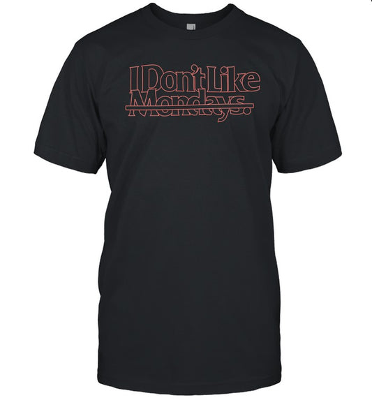 I Don't Like Mondays Band Black Thunderbird Tour T-Shirt