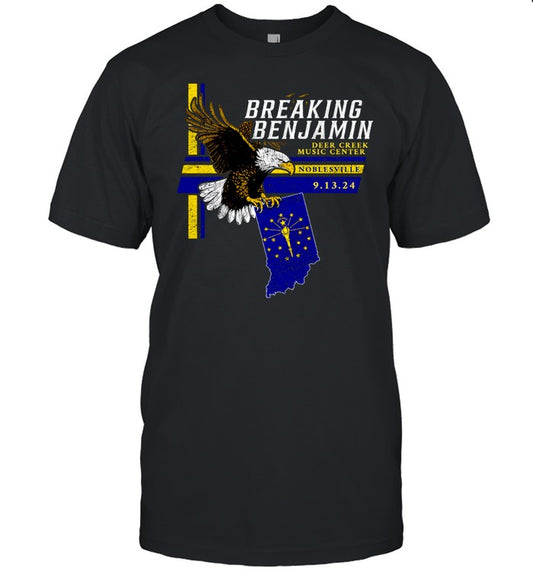 Breaking Benjamin September 13 2024 At Noblesville, IN Event Shirt