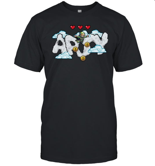 Arty Freefall Black Hot T Shirt