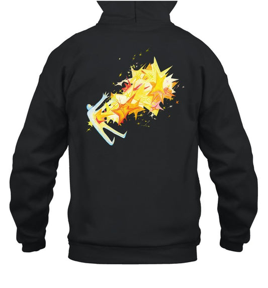 Flip Turn Burnout Days Black Unisex Hoodie