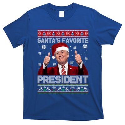 Christmas Trump SantaS Favorite President Xmas Ugly Great Gift T-Shirt