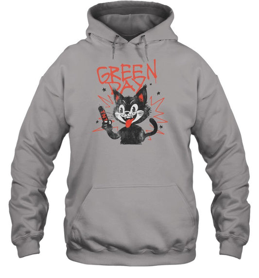 Green Day Cat TNT Unisex Hoodie