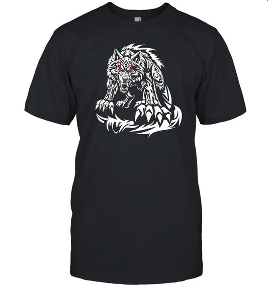 Jacob Fatu Wolf Black T Shirt 2024