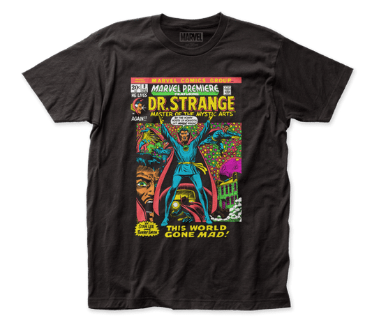 Dr Strange World Gone Mad Comic Black T-Shirt