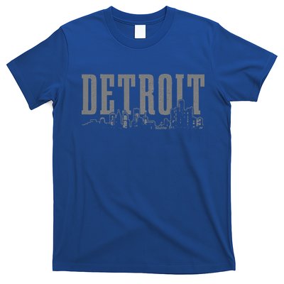 Detroit Skyline Pride Vintage Detroit Michigan T-Shirt