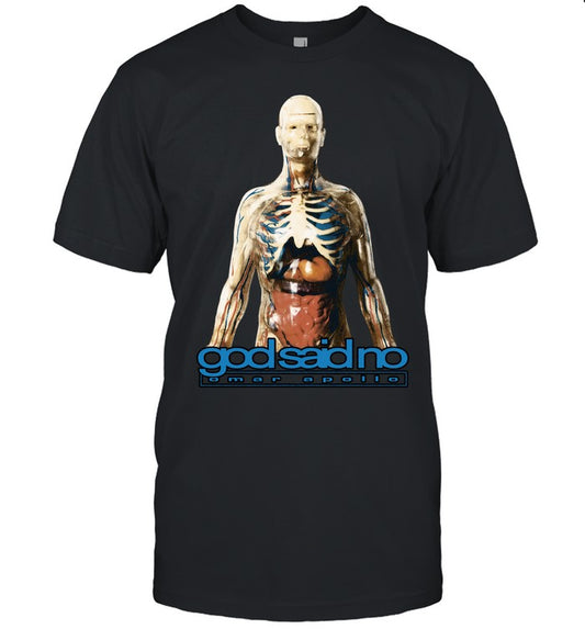 Omar Apollo Anatomical Tour Black T Shirt