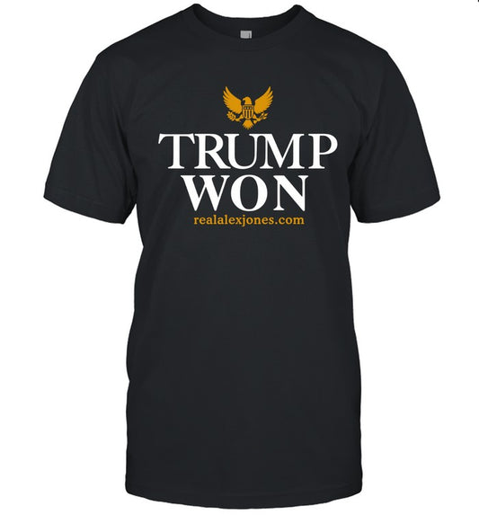 Trump Won 2024 Black Hot T Shirt