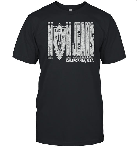 Mom Jeans California, USA Raider 2024 Black T Shirt