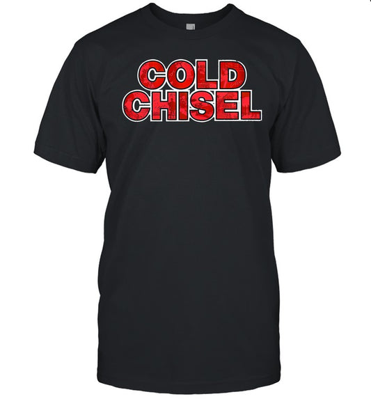 Cold Chisel The Big Five-O Tour Logo Black T Shirt
