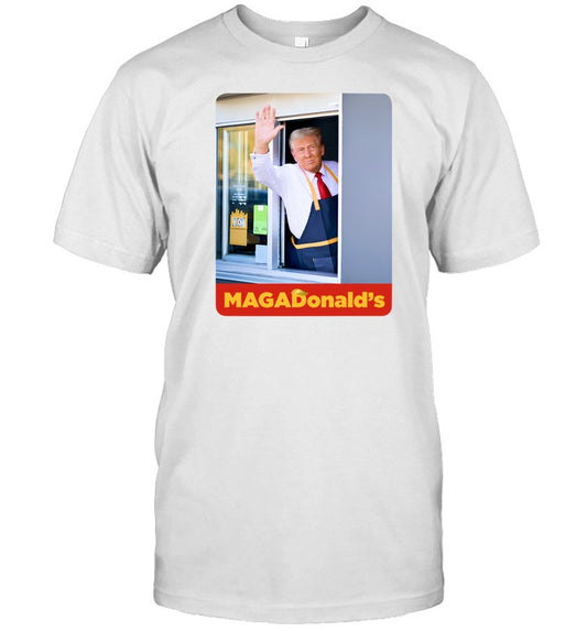 Trump Runs Maga Donald's Fryer 2024 T Shirt
