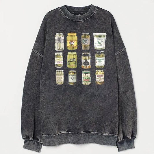 Vintage Canned Pickles Unisex Sweatshirt Style001