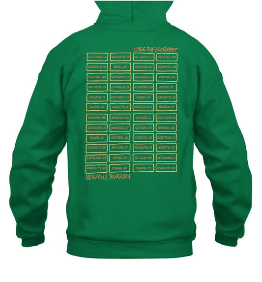 Cage The Elephant Logo Tour 2024 Unisex Hoodie