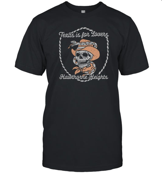 Hawthorne Heights Texas Is For Lovers Black T Shirt