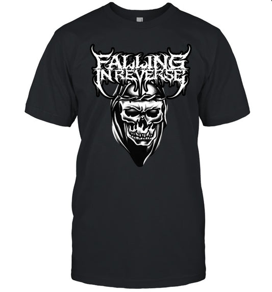 Falling In Reverse Shrunken Head Black T Shirt Limited Edition