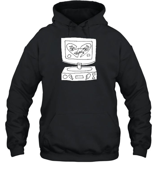James Marriott Broken Heart Woven Black Unisex Hoodie