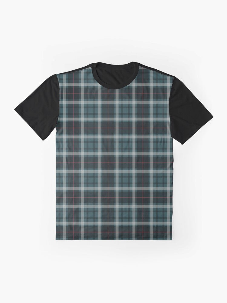 Blue And Black Tartan Plaid Graphic T-Shirt