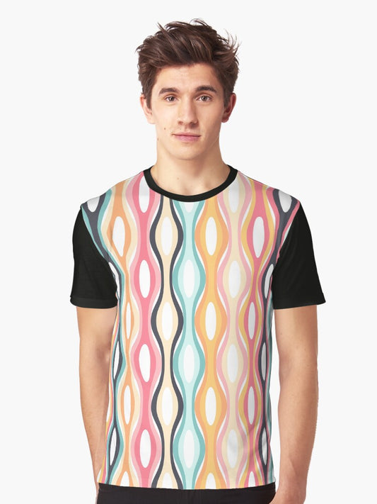 Geometric Pattern Retro Vintage Elegant Graphic 50s 60s 70s 80s Graphic T-Shirt Style009