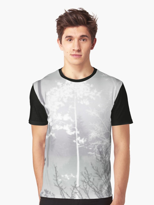 Black Tree Silhouette Graphic T-Shirt