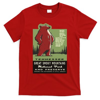 Great Smoky Mountains National Park Funny Bear Vintage T-Shirt