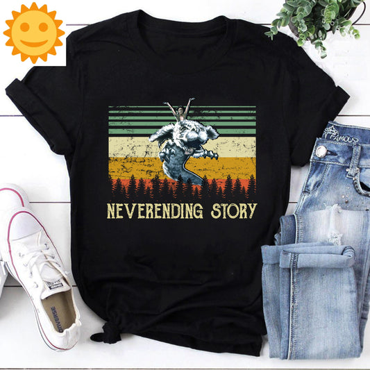 Neverending Story Retro Vintage T-Shirt, Neverending Story Shirt, 80s Movie Shirt, Adventure Movie Shirt, Mystery Movie Shirt, Falkor Shirt