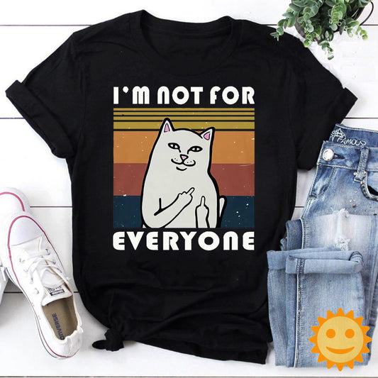 I'm Not In A Bad Mood Everyone Is Annoying Vintage T-Shirt, Cat Shirt, Cat Lovers Shirt, Pet Lovers Shirt, Kitten Shirt, Funny Cat Shirt