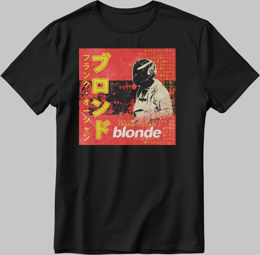 Album Cover Frank Ocean Blonde Short Sleeve White-Black Men's / Women's T Shirt S513