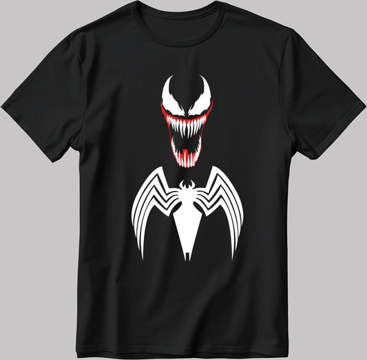 Venom Poster Short Sleeve White-Black Men's / Women's T Shirt U184