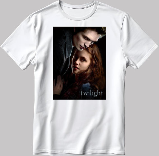 Famous Character Edward Cullen Figure, Short Sleeve White-Black Men's / Women's T Shirt T132