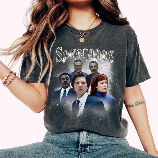 Severance Shirt | Severance Tv Show Vintage 90s Style Bootleg Tee, Severance Fan Shirt, Tv Show Fan Shirt, Tv Series shirt, Adam Scott fan