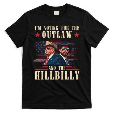 Im Voting For The Outlaw And The Hillbilly Trump Vance 2024 T-Shirt