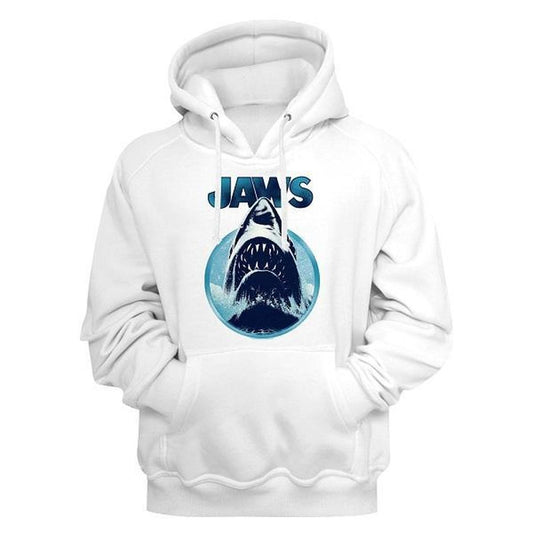 Jaws White Pullover Hoodie