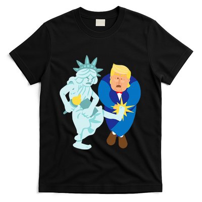 Liberty Kicks Trump 2020 Election Anti Donald Democrat Gift T-Shirt