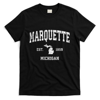 Marquette Michigan Mi Vintage Sports T-Shirt