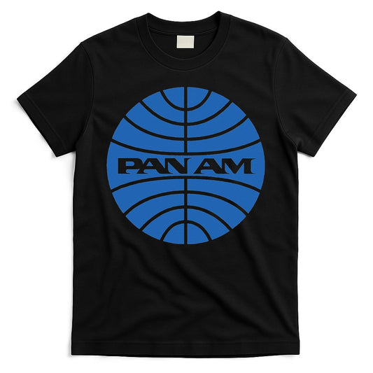 Pan Airlines Am Retro Vintage Airline funny blue T-Shirt