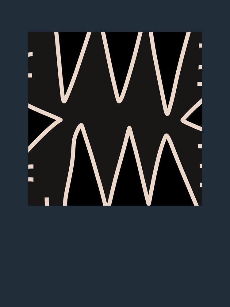Black Modern Retro Premium T-Shirt