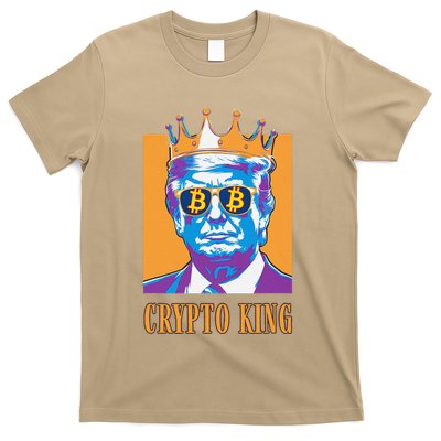 Sarcastic Crypto King Trump Bitcoin Trust In Math Bullrun T-Shirt