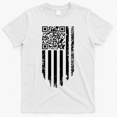 Scan Me President Trump Dancing Code American Flag T-Shirt